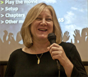 Deborah Shadovitz speaking about Macintosh
